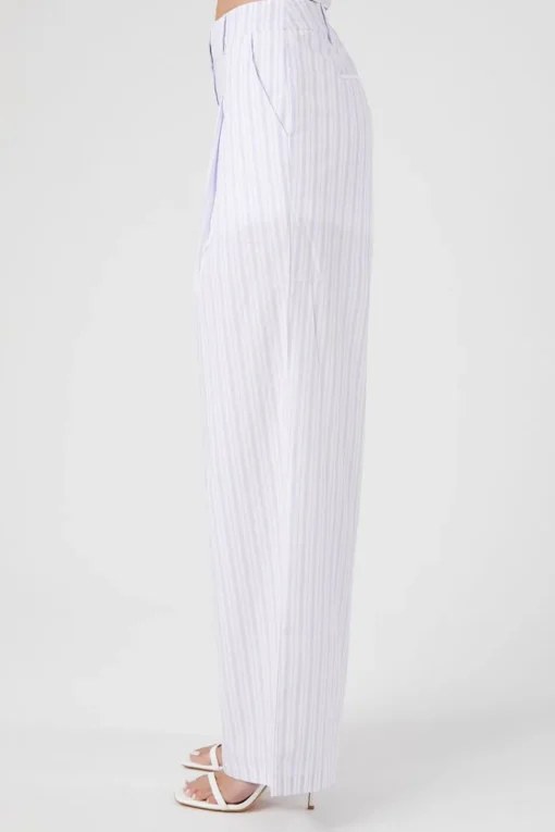 Striped Wide-Leg Pants