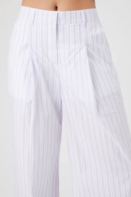 Striped Wide-Leg Pants