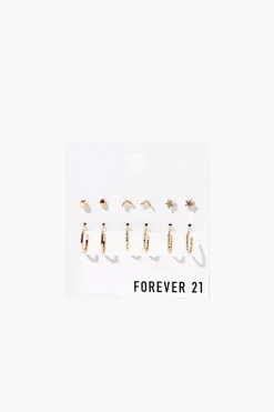Stud & Hoop Earring Set