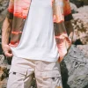 Sun Patch Graphic Cargo Shorts