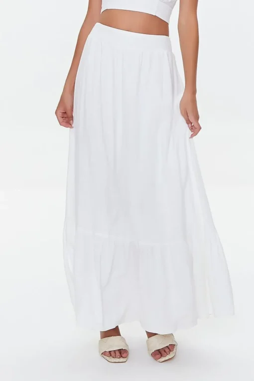Surplice Crop Top & Skirt Set