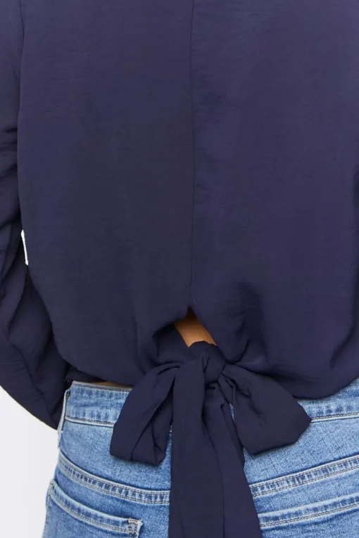 Surplice Long-Sleeve Top