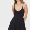 Surplice Skater Mini Dress