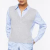 Sweater Vest Combo Shirt