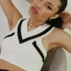 Sweater-Knit Crop Top