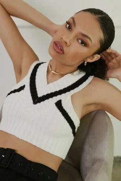 Sweater-Knit Crop Top