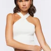 Sweater-Knit Crop Top