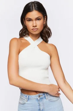 Sweater-Knit Crop Top