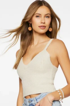 Sweater-Knit Crop Top