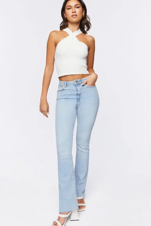 Sweater-Knit Crop Top