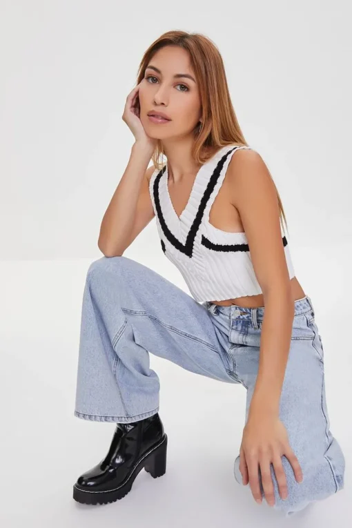 Sweater-Knit Crop Top