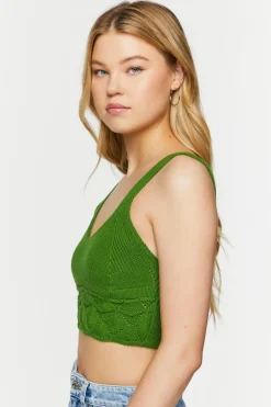 Sweater-Knit Cropped Tank Top