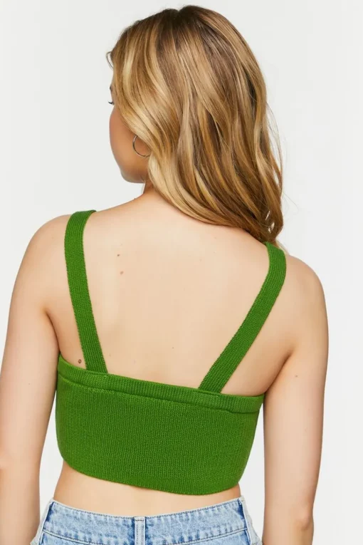 Sweater-Knit Cropped Tank Top