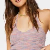 Sweater-Knit Halter Crop Top