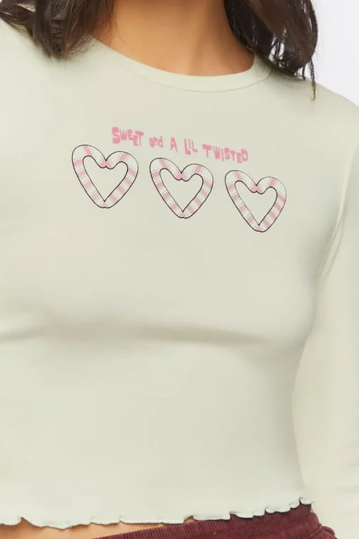 Sweet & A Lil Twisted Graphic Top