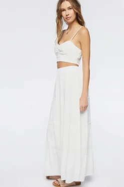 Sweetheart Cropped Cami & Maxi Skirt Set
