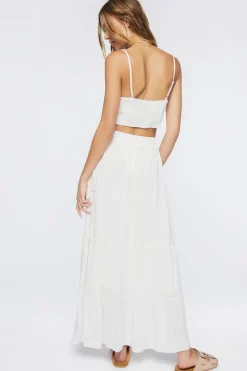 Sweetheart Cropped Cami & Maxi Skirt Set
