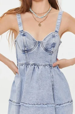 Sweetheart Denim Mini Dress