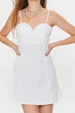 Sweetheart Gingham Mini Dress