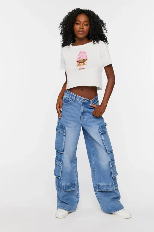 Symone Cropped Graphic Tee