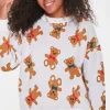 Teddy Bear Print Sweater