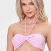 Terry Cloth Bandeau Bikini Top
