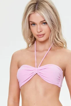 Terry Cloth Bandeau Bikini Top