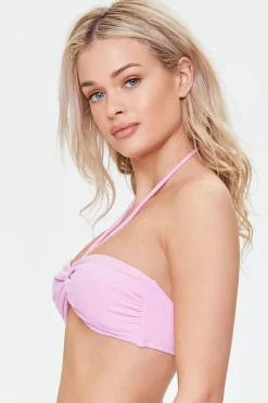 Terry Cloth Bandeau Bikini Top