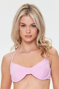 Terry Cloth Underwire Bikini Top