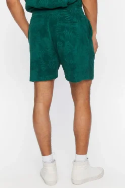Textured Abstract Print Shorts