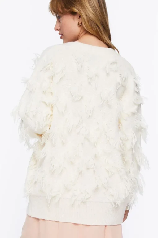 Textured Cardigan Sweater
