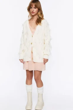 Textured Cardigan Sweater
