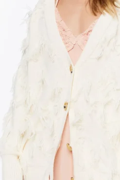 Textured Cardigan Sweater