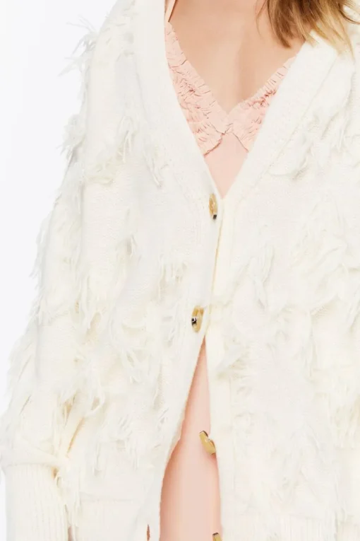 Textured Cardigan Sweater
