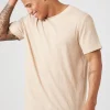Textured Crew Neck Tee