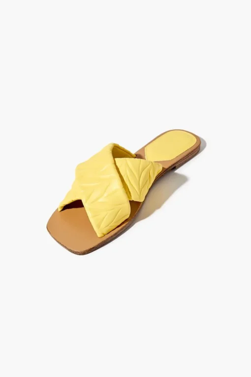Textured Crisscross Sandals