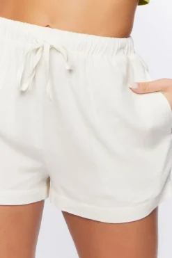 Textured Drawstring Shorts