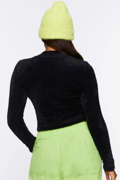 Textured Flower Graphic Sweater
