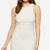 Textured Sleeveless Mini Dress