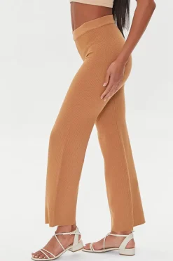 Textured Sweater-Knit Pants