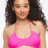 Tie-Neck Halter Bikini Top