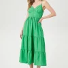 Tiered Cami Midi Dress