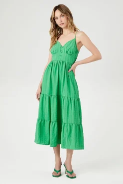 Tiered Cami Midi Dress