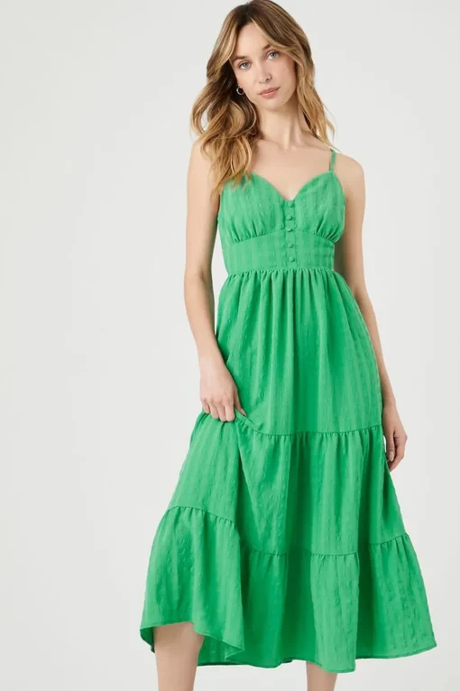 Tiered Cami Midi Dress