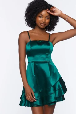 Tiered Fit & Flare Mini Dress