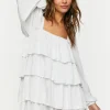 Tiered Flounce Mini Dress