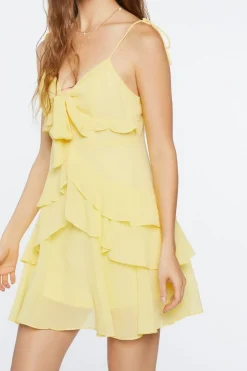 Tiered Flounce Mini Dress