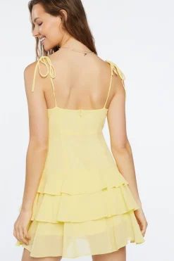 Tiered Flounce Mini Dress