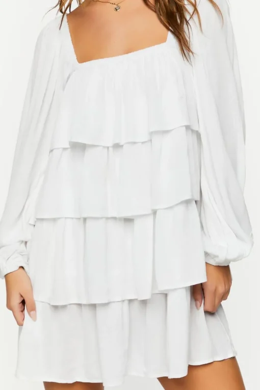 Tiered Flounce Mini Dress