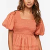 Tiered Puff Sleeve Top